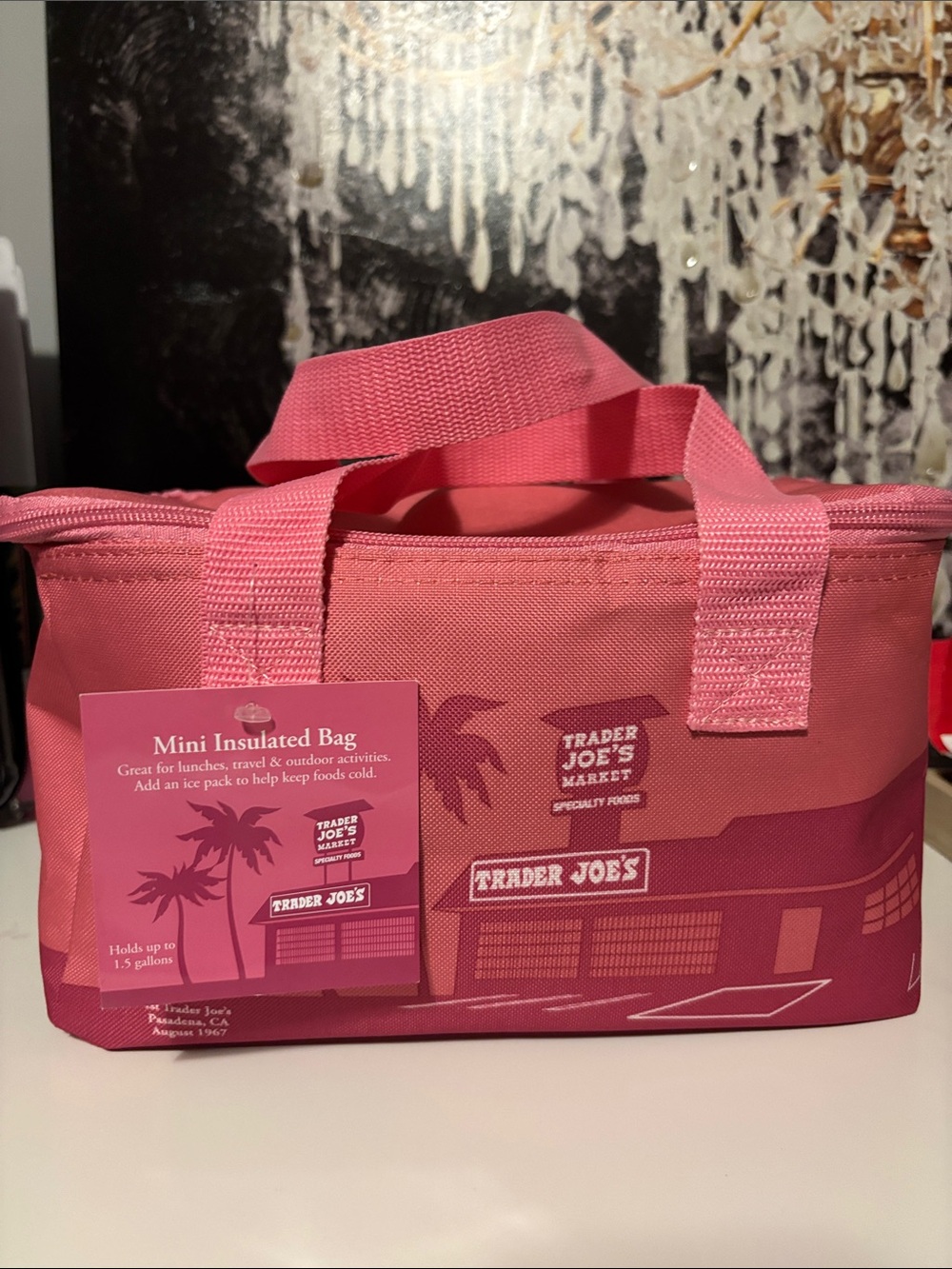 Trader Joe's Pink Mini Insulated Bag